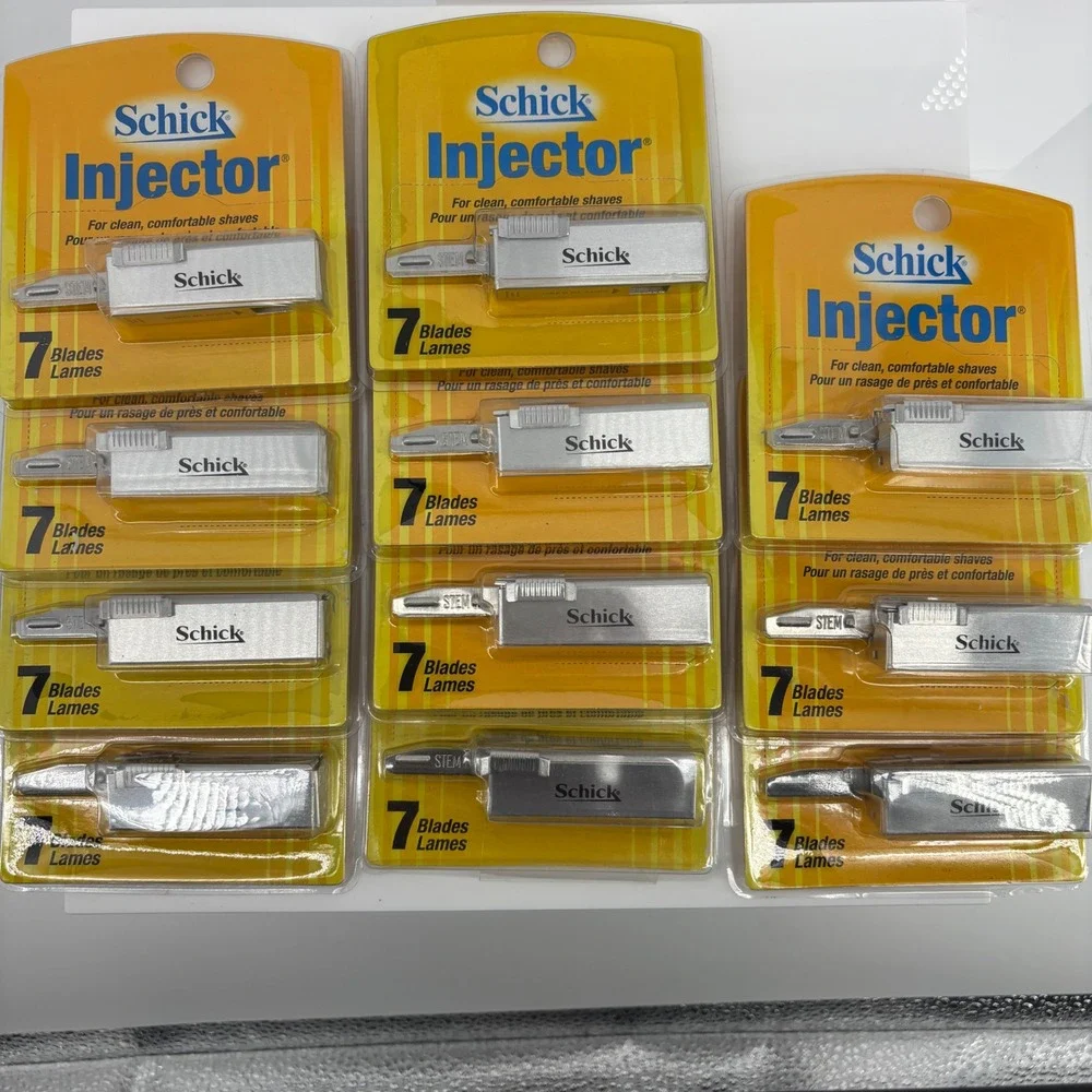 Schick Injector Razor Blades 7 Count Pack of 11 Total 77 Blades Stainless Steel
